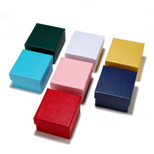 Jewelry Gift Box, Paper, with Non-woven Fabrics, dustproof & multifunctional 