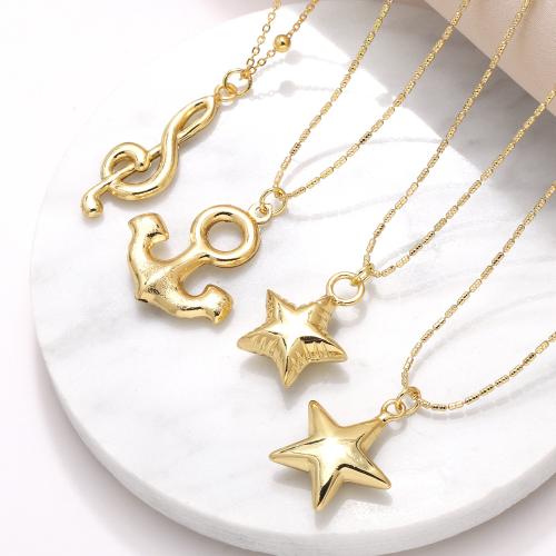Brass Jewelry Necklace, gold color plated, fashion jewelry golden 