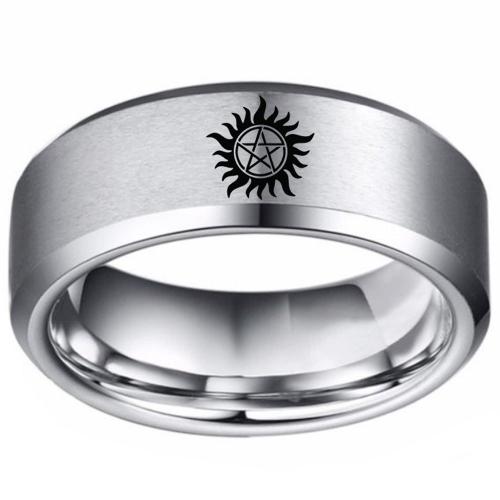 Titanium Steel Finger Ring, Vacuum Ion Plating, Unisex 