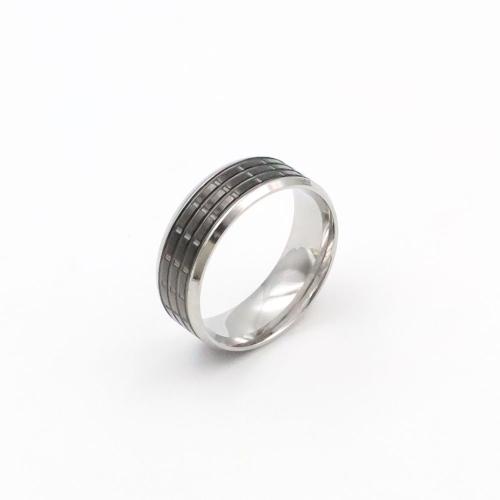 Titanium Steel Finger Ring, with Acrylic & for man, original color, US Ring 