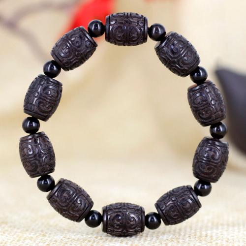 black Sandalwood bracelet, bijoux de mode & unisexe 8cm, Vendu par PC