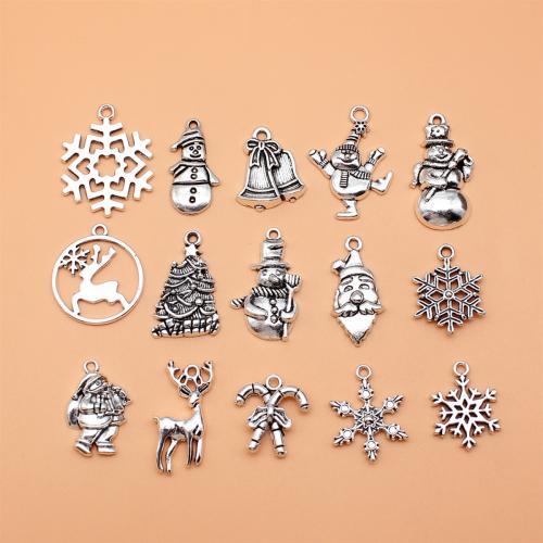Zinc Alloy Christmas Pendants, antique silver color plated, Christmas Design & DIY 