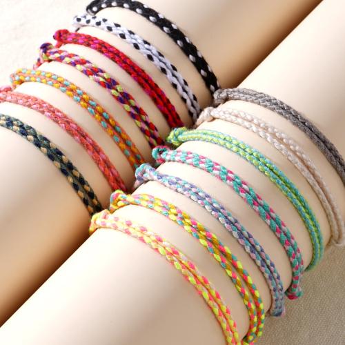 Cordón de lana pulsera, cordón de algodón, para mujer, más colores para la opción, longitud:32 cm, Vendido por UD