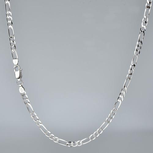 Sterling Silver Jewelry Necklace, 925 Sterling Silver & for woman, platinum color 