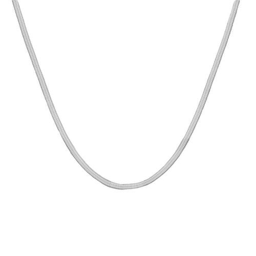 純銀製の宝石類のネックレス, 92.5％純度シルバー, 異なるサイズの選択 & 女性用, プラチナカラー, 売り手 パソコン