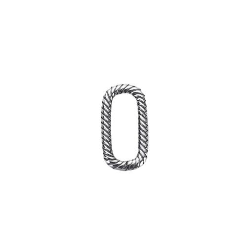 Sterling Silver Snap Clasp, 925 Sterling Silver, DIY black 