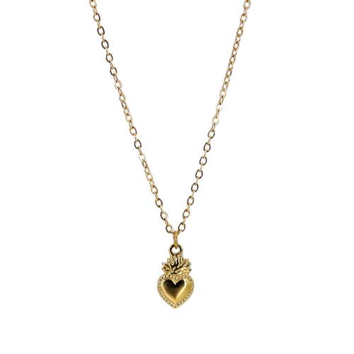 Titan Schmuck Halskette, Titanstahl, mit Verlängerungskettchen von 5cm, plattiert, für Frau, goldfarben, Länge:40 cm, verkauft von PC