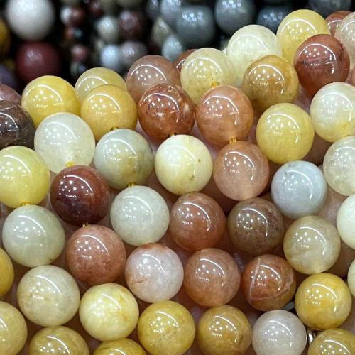 Mixed Gemstone Beads, Fukurokuju, Round, DIY 