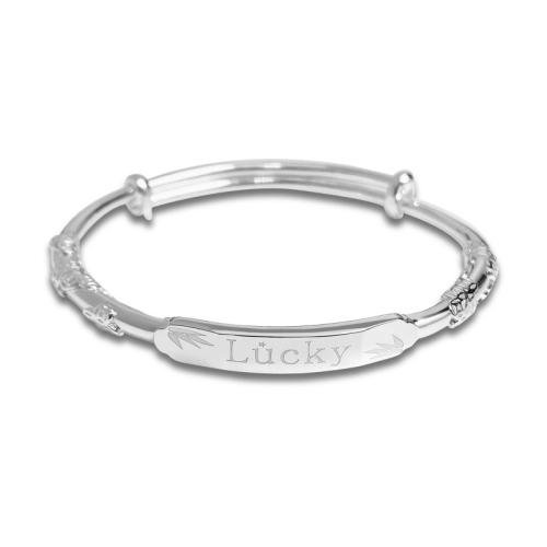 Sterling Silver Bracelets, 925 Sterling Silver, fashion jewelry & for woman, Inner Approx 58mm 