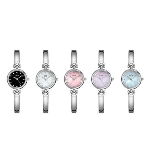 Women Wrist Watch, 304 Stainless Steel, with Glass, Chinese movement & for woman & waterproof, silver color Approx 19 cm 
