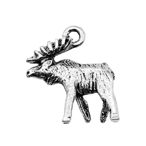 Zinc Alloy Animal Pendants, Dinosaur, antique silver color plated, DIY [