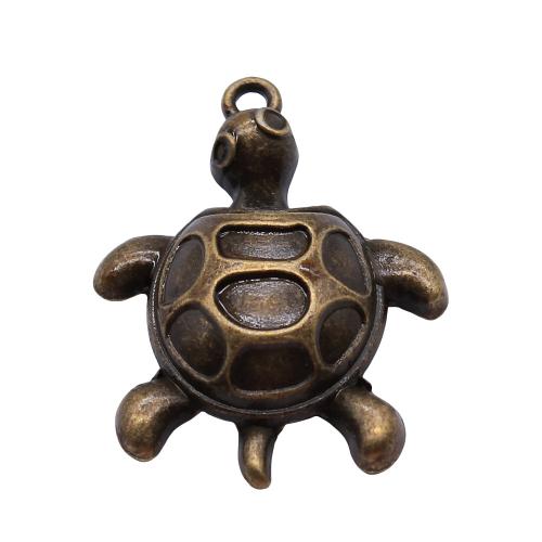 Zinc Alloy Animal Pendants, Turtle, plated, DIY [