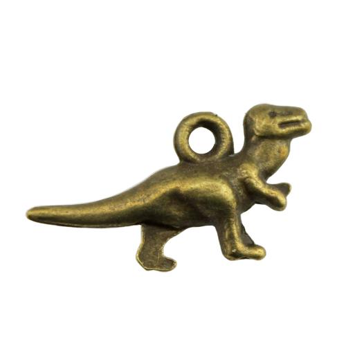 Zinc Alloy Animal Pendants, Dinosaur, plated, DIY [