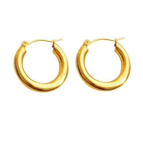 Messing Hoop Ohrringe, plattiert, Modeschmuck & für Frau, keine, 23x23mm, verkauft von Paar[