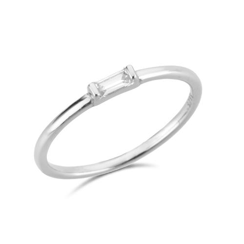 Cubic Zirconia Sterling Silver Finger Ring, 925 Sterling Silver, plated & micro pave cubic zirconia & for woman [