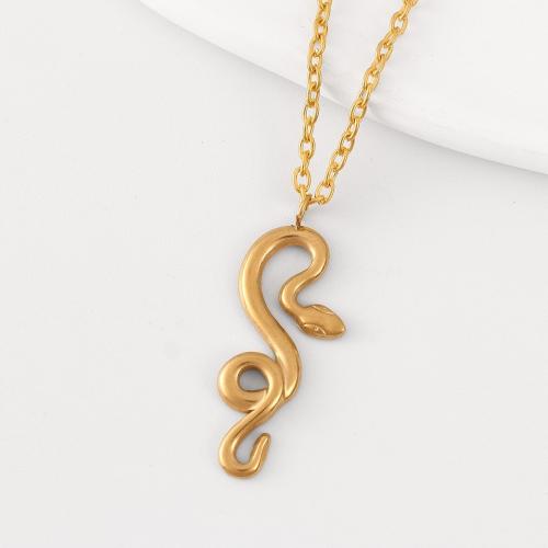 Stainless Steel Jewelry Necklace, 304 Stainless Steel, Snake, fashion jewelry & Unisex Approx 60 cm 