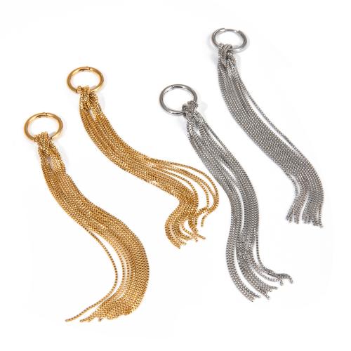 Fashion Fringe Earrings, 304 Stainless Steel, plated, fashion jewelry & for woman 