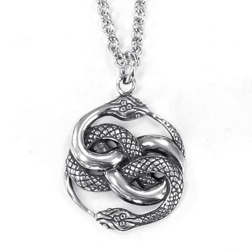 Collier en alliage de zinc, serpent, bijoux de mode & unisexe Environ 60 cm, Vendu par PC