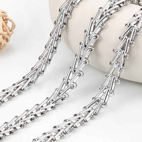 Мода нержавеющей стали ожерелье цепь, Нержавеющая сталь 304, DIY, продается м