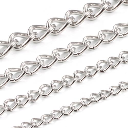 Мода нержавеющей стали ожерелье цепь, Нержавеющая сталь 304, DIY & разный размер для выбора, продается м