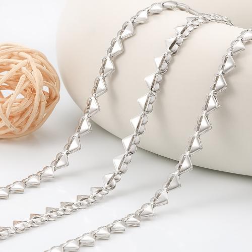 Мода нержавеющей стали ожерелье цепь, Нержавеющая сталь 304, Сердце, DIY, продается м