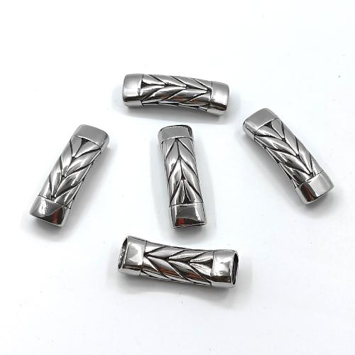 304 Stainless Steel Curved Tube Beads, DIY [