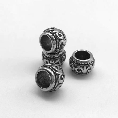 304 Stainless Steel Large Hole Bead, DIY [