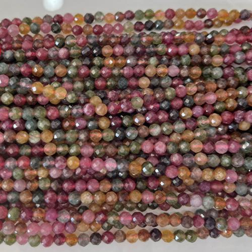 Natural Tourmaline Beads, DIY mixed colors Approx 38 cm 