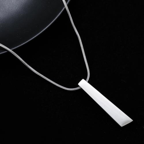 Titanium Steel Jewelry Necklace, polished, for man cm 
