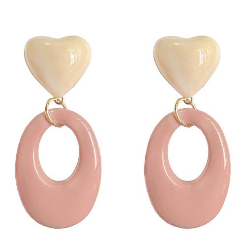 Resin Drop Earring, fashion jewelry & for woman & hollow 