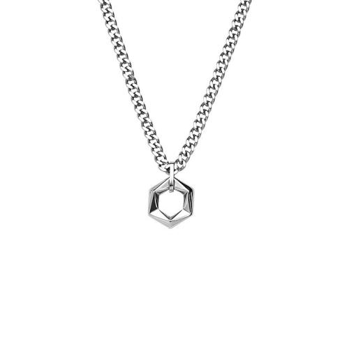 Titanium Steel Jewelry Necklace, plated, Unisex original color 