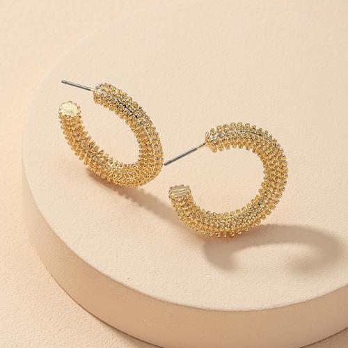 Zinc Alloy Stud Earring, fashion jewelry & for woman 30mm 
