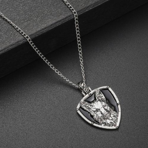 Collier en alliage de zinc, bijoux de mode & pour femme Environ 60 cm, Vendu par PC