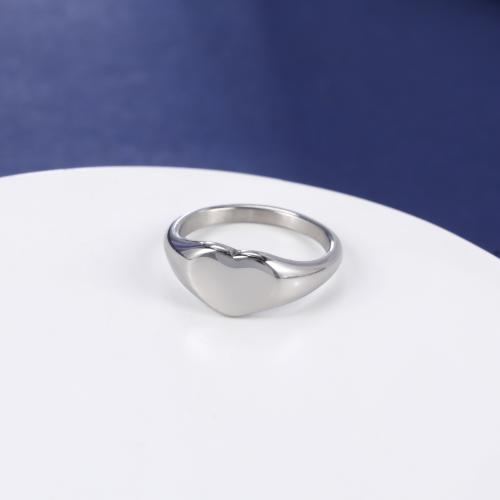ステンレス指輪, 304ステンレススチール, ハート形, ファッションジュエリー & 異なるサイズの選択 & 女性用, 無色, 売り手 パソコン