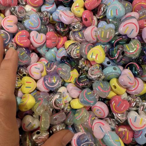 Acryl Schmuck Perlen, Herz, DIY, keine, 14x16mm, 200PCs/Tasche, verkauft von Tasche[