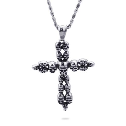 Stainless Steel Cross Pendants, 304 Stainless Steel, fashion jewelry & Unisex 