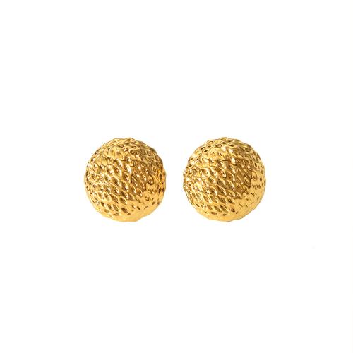 Stainless Steel Stud Earring, 304 Stainless Steel, Vacuum Ion Plating, fashion jewelry & for woman 16mm 