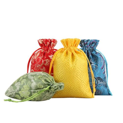 Brocade Drawstring Bag, jacquard, dustproof 