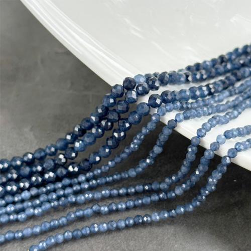 Einzelne Edelstein Perlen, Iolite, Klumpen, DIY & verschiedene Größen vorhanden & facettierte, Länge:ca. 38 cm, verkauft von Strang