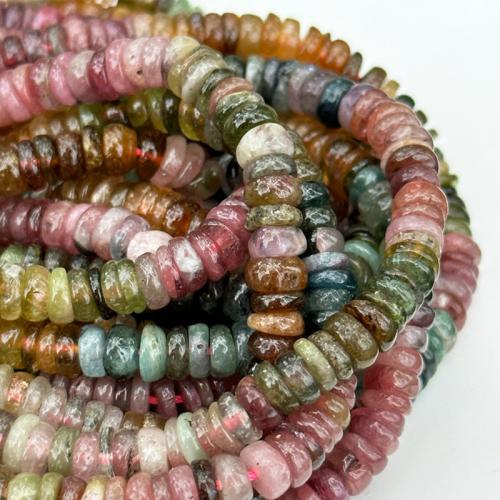 Natürlicher Turmalin Perlen, Klumpen, DIY, Farbverlauf, 2x6mm, Länge:ca. 38 cm, verkauft von Strang