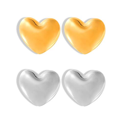 Partículas de acero Arito, Corazón, Joyería & para mujer, más colores para la opción, 27x28mm, Vendido por Par