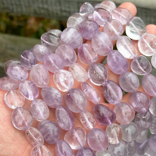 Natürliche Amethyst Perlen, Klumpen, DIY, violett, beads length 13-18mm, Länge:ca. 38 cm, verkauft von Strang