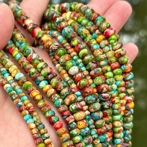 Eindruck Jaspis Perlen, Impression Jaspis, Abakus,Rechenbrett, DIY & verschiedene Größen vorhanden, farbenfroh, Länge:ca. 38 cm, verkauft von Strang