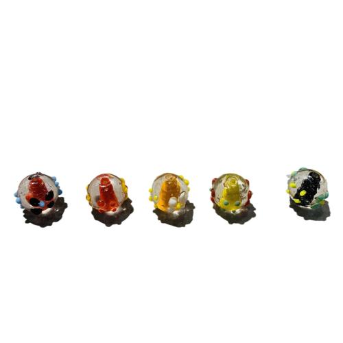 Bosselée de bijoux en perles, chalumeau, Rond, dessiné à la main, DIY & émail, plus de couleurs à choisir Vendu par PC