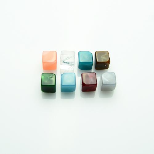 Perle acrylique, cube, DIY, plus de couleurs à choisir Environ Vendu par sac
