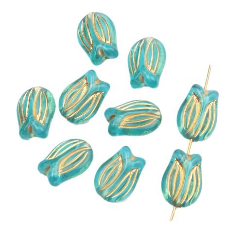 Acryl Schmuck Perlen, DIY & verschiedene Größen vorhanden, blau, ca. 50PCs/Tasche, verkauft von Tasche