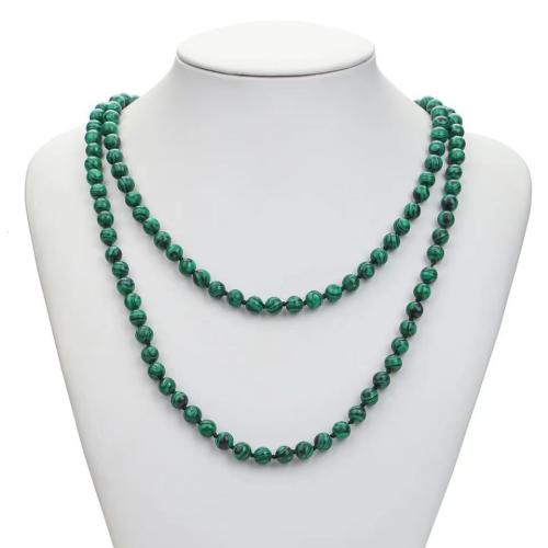 Malachit Perlen Halskette, verschiedene Größen vorhanden & für Frau, keine, Länge:1.2 m, verkauft von PC[