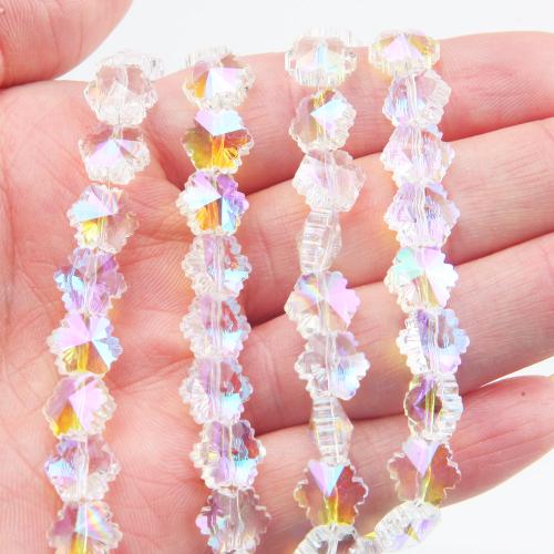 Perles de verre translucide, flocon de neige, DIY, plus de couleurs à choisir, 10mm Vendu par sac[