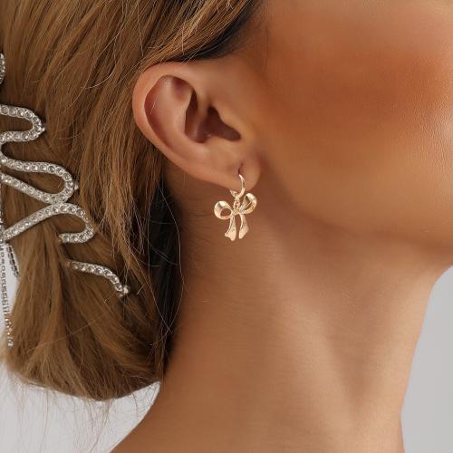Zinc Alloy Drop Earring, gold color plated & for woman 