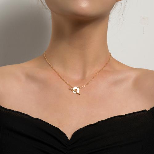 Zink Legierung Halskette, Zinklegierung, Blume, plattiert, für Frau, keine, Länge:40 cm, verkauft von PC